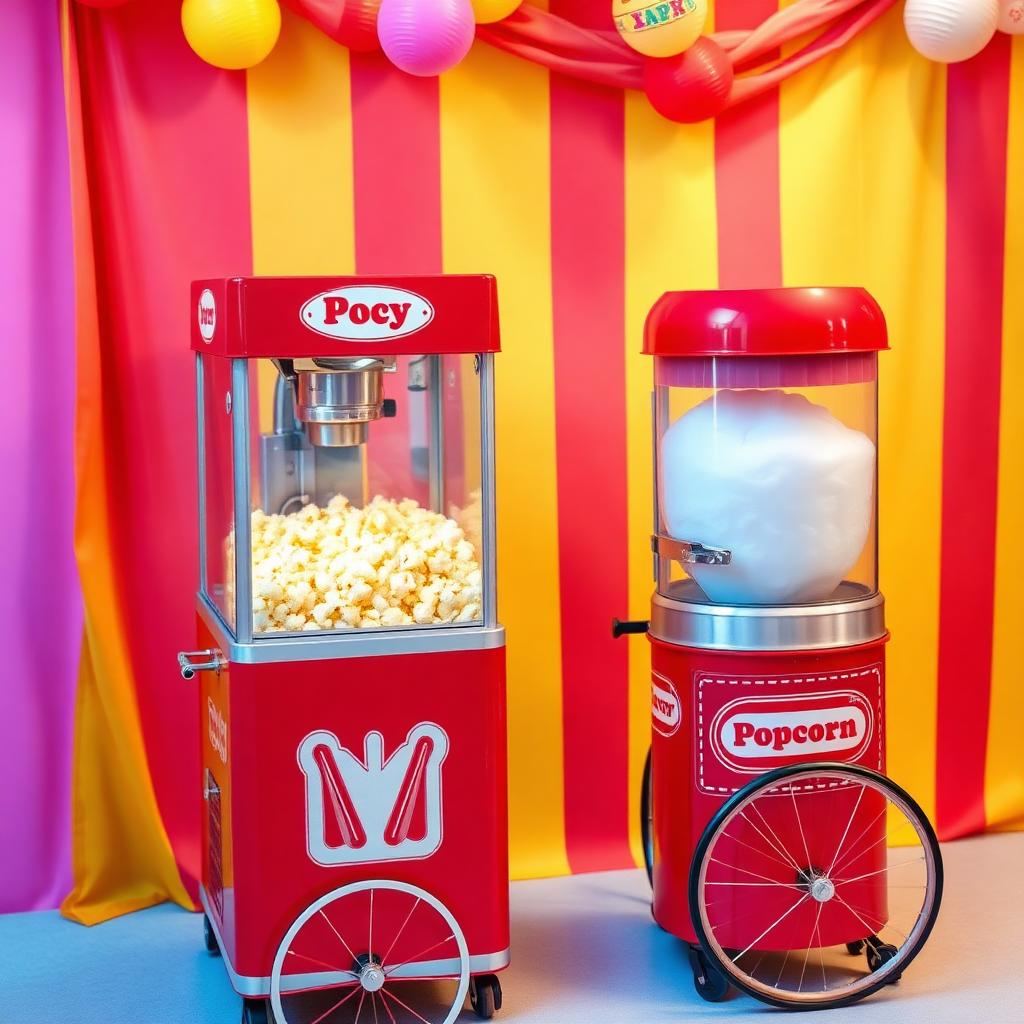 Popcorn- und Zuckerwatte-Maschine